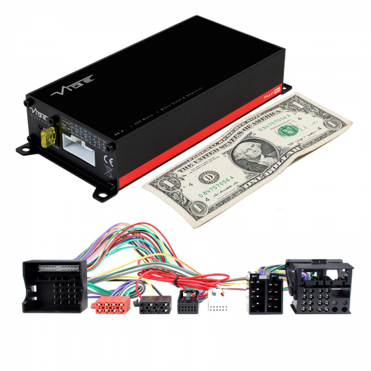 Vibe POWERBOX65.4BMW3-V9: Micro Amplifier for BMW Factory Amplifier Replacement